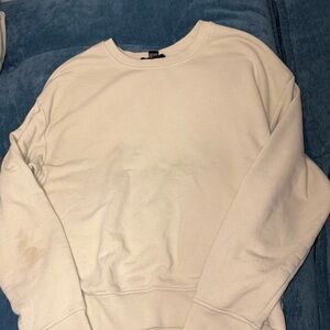 Forever 21 Cream Crewneck Sweater